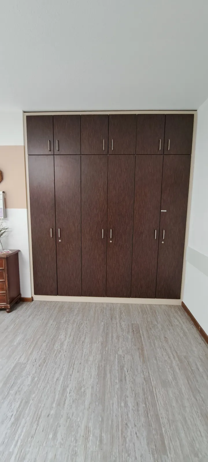 Einbauschrank vor der Folierung