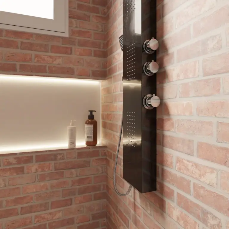 Raumbeispiel mit Dekorfolie Rot Brick (W7)
