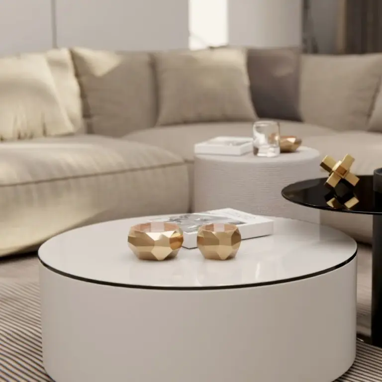 Raumbeispiel mit Dekorfolie Creme Grau (K7)