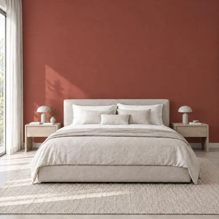 Raumbeispiel mit Dekorfolie Terracotta (NL46)