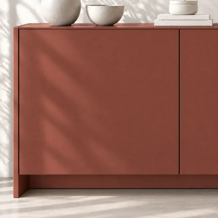 Raumbeispiel mit Dekorfolie Terracotta (NL46)