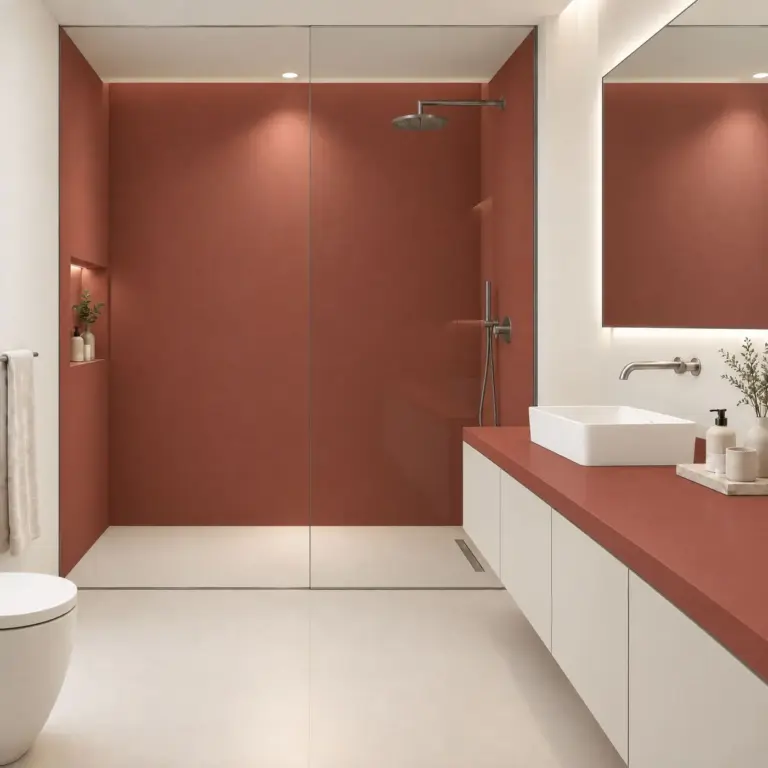 Raumbeispiel mit Dekorfolie Terracotta (NL46)