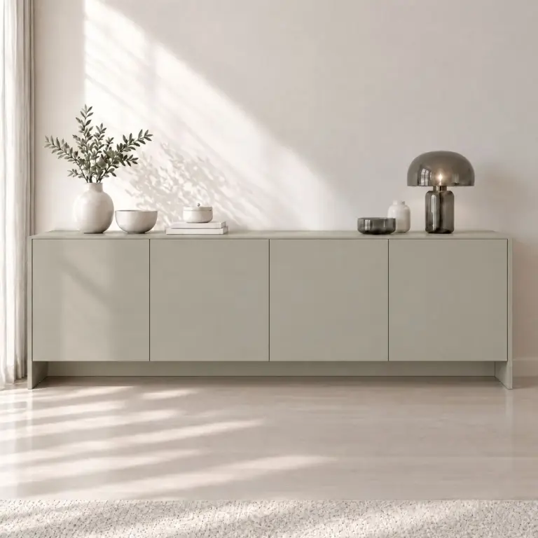 Raumbeispiel mit Dekorfolie Taupe (NL5)