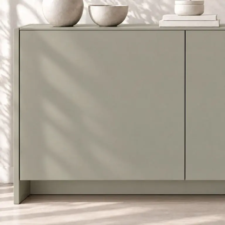 Raumbeispiel mit Dekorfolie Taupe (NL5)