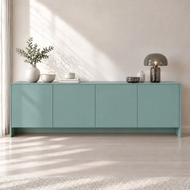Raumbeispiel mit Dekorfolie Celadon (NL7)