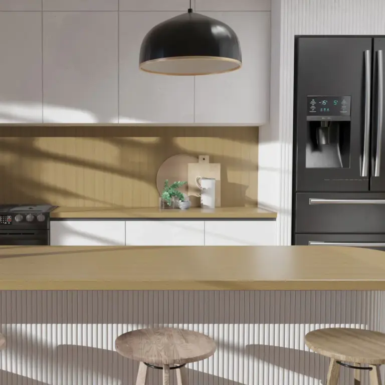 Raumbeispiel mit Dekorfolie Golden Beech (B5)