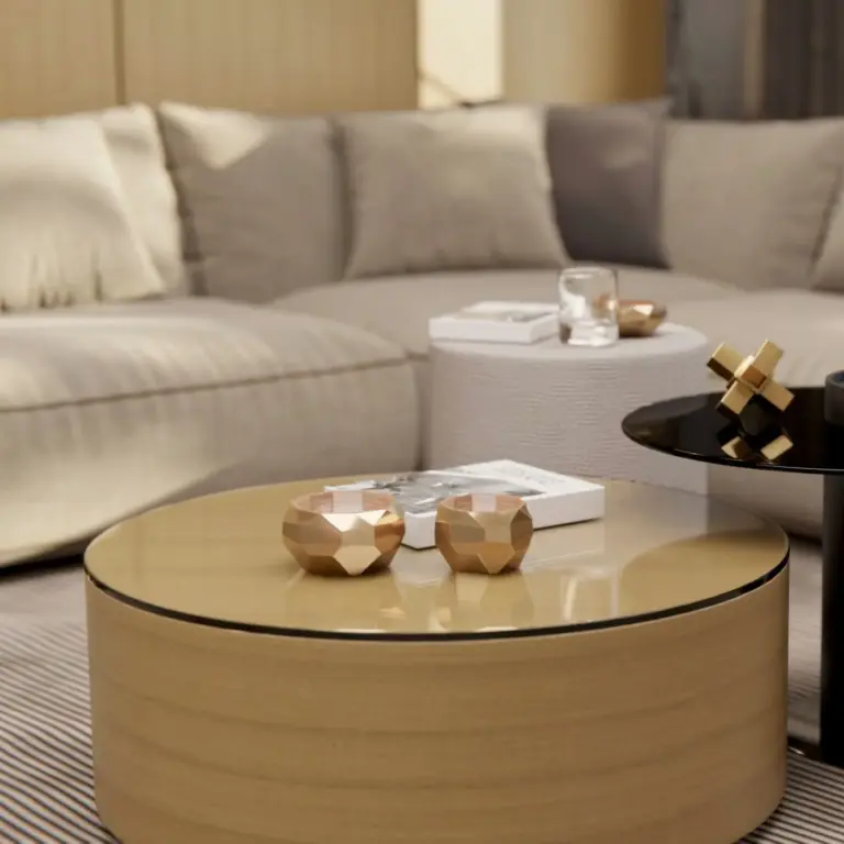 Raumbeispiel mit Dekorfolie Golden Beech (B5)