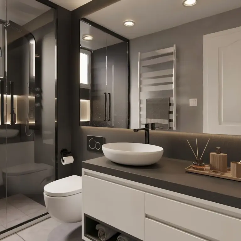 Raumbeispiel mit Dekorfolie Faded Grau (CT58)
