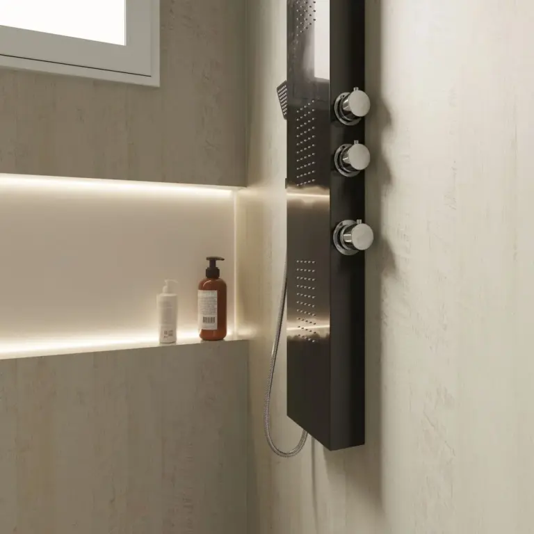 Raumbeispiel mit Dekorfolie Slats Patina (H10)