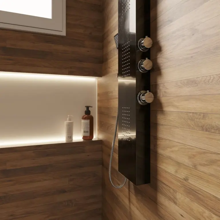 Raumbeispiel mit Dekorfolie Hardwood Panel (H4)