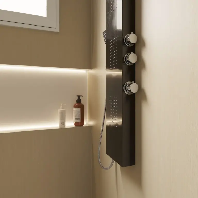 Raumbeispiel mit Dekorfolie Creme Eiche (NF29)