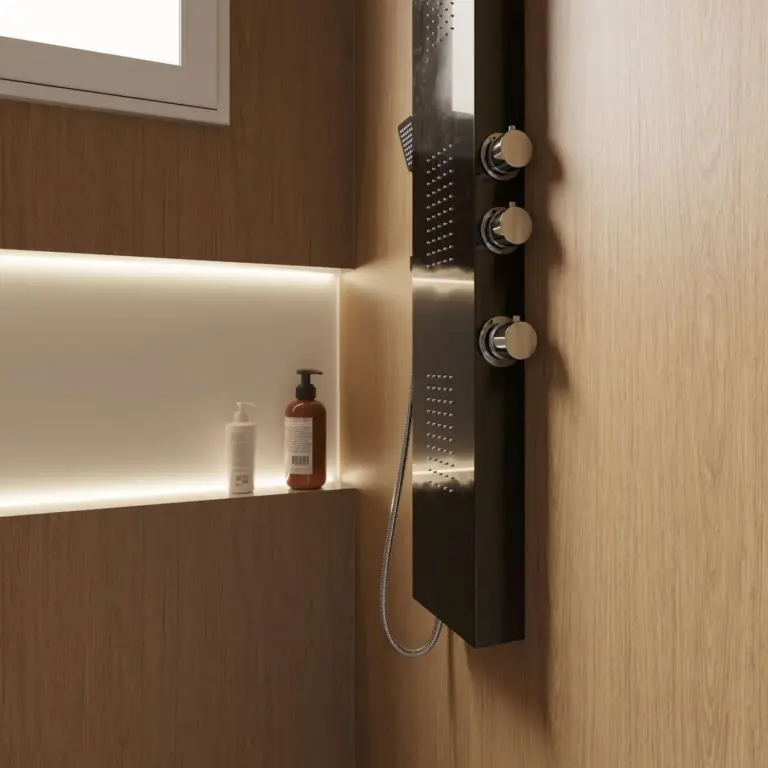 Raumbeispiel mit Dekorfolie Caramel Eiche (NF47)