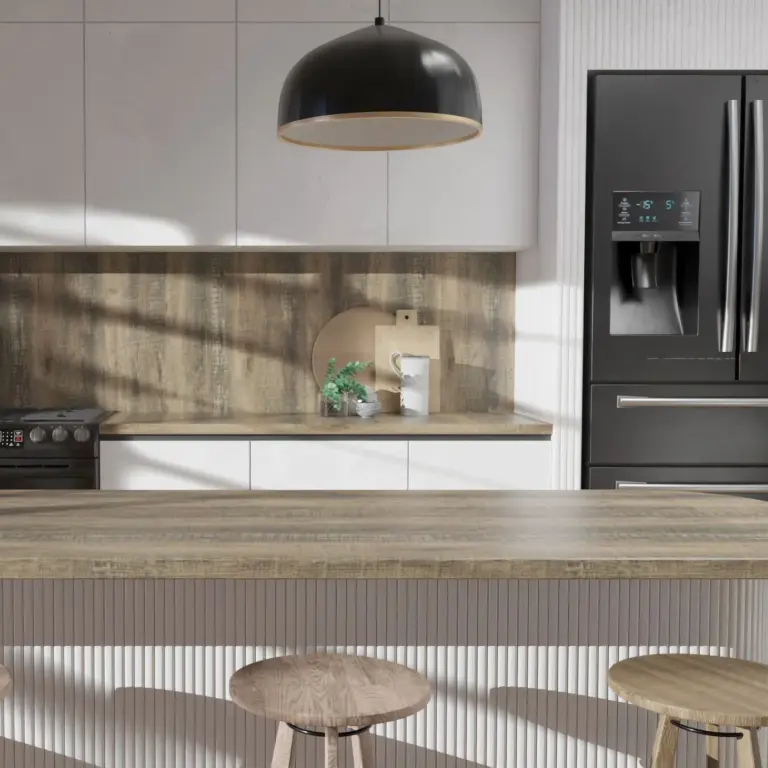 Raumbeispiel mit Dekorfolie Driftwood Braun (NF83)
