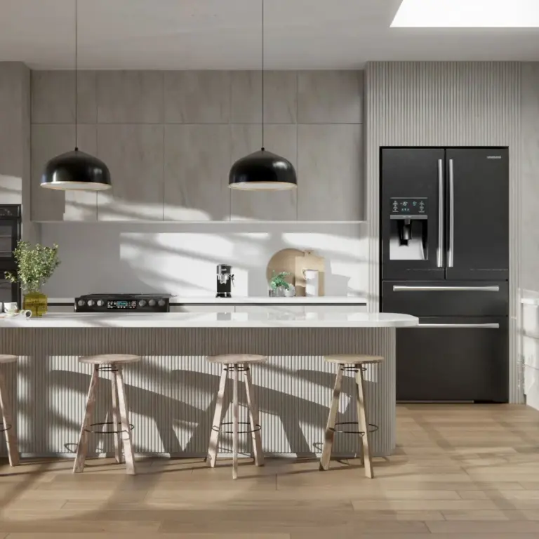 Raumbeispiel mit Dekorfolie Onyx Gold (NE70)