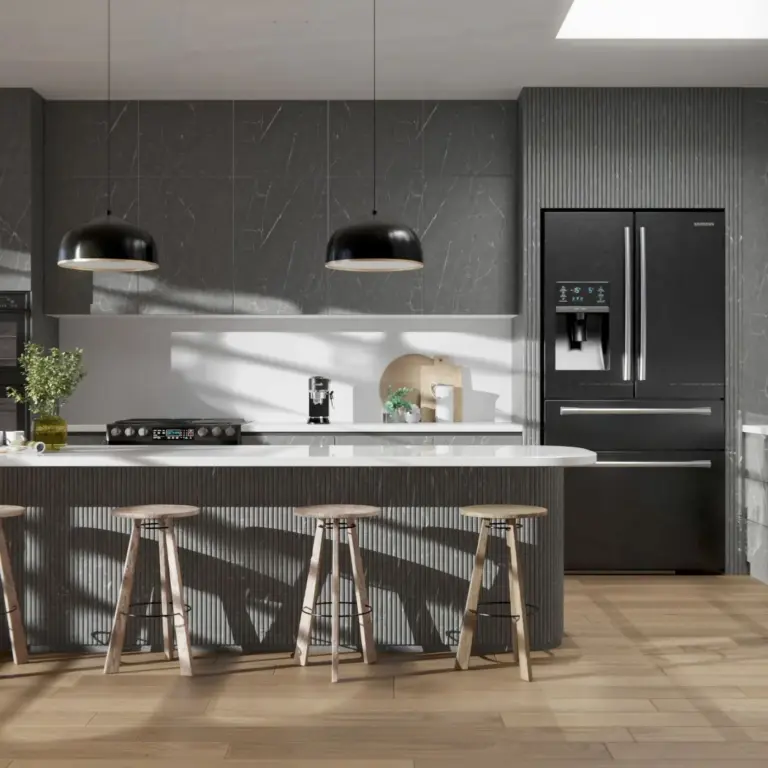 Raumbeispiel mit Dekorfolie Armani Nero (NF98)