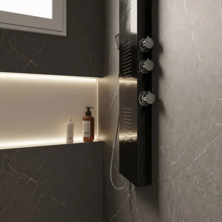 Raumbeispiel mit Dekorfolie Armani Nero (NF98)