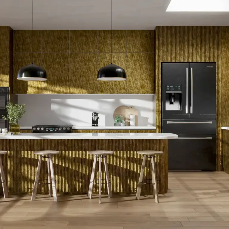 Raumbeispiel mit Dekorfolie Gold Antik (AL09)
