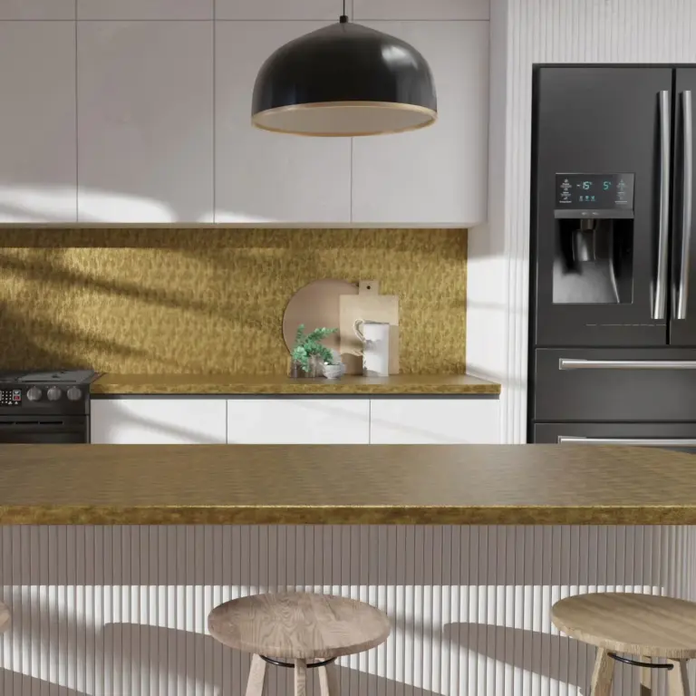 Raumbeispiel mit Dekorfolie Gold Antik (AL09)