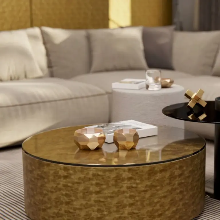 Raumbeispiel mit Dekorfolie Gold Antik (AL09)