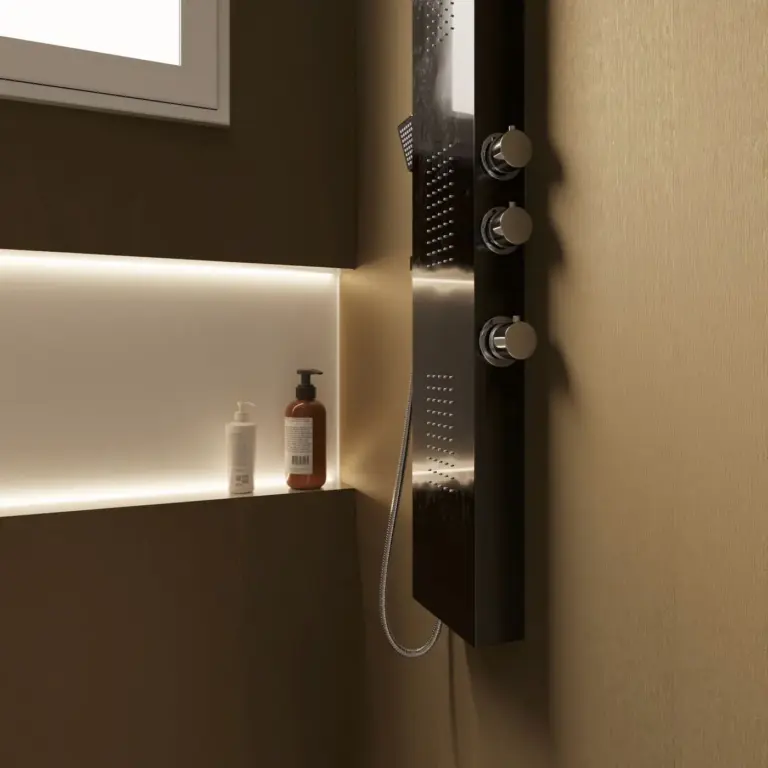 Raumbeispiel mit Dekorfolie Hart Messing (NE47)