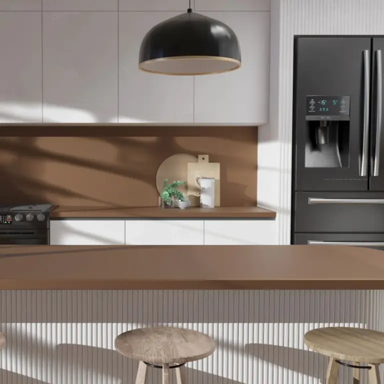 Raumbeispiel mit Dekorfolie Soft Kupfer (NH60)