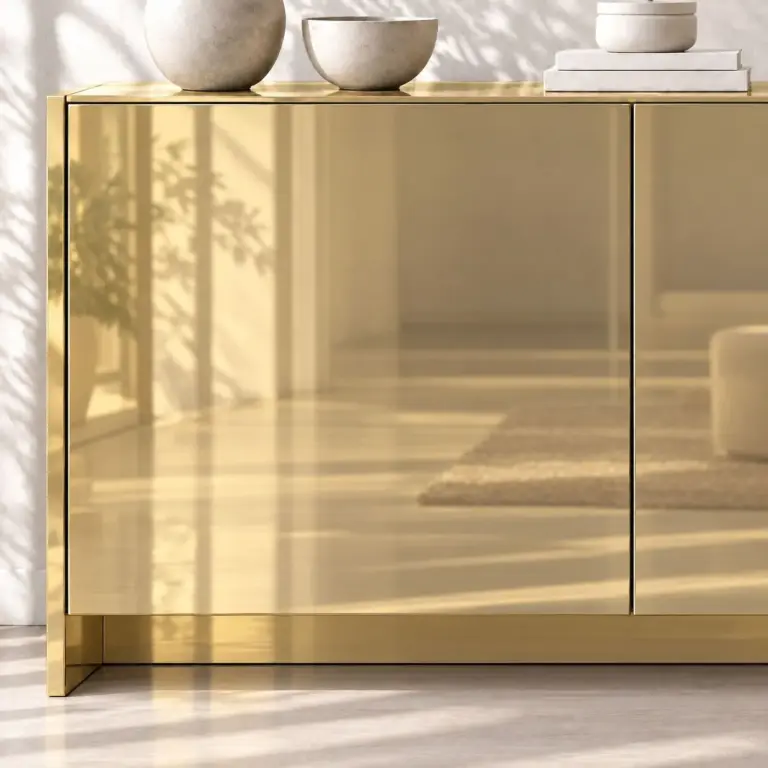 Raumbeispiel mit Dekorfolie Spiegel Gold (NL2)