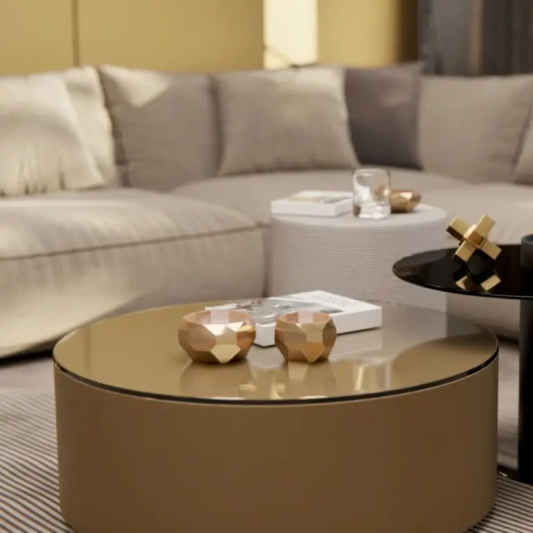 Raumbeispiel mit Dekorfolie Hart Gold (Q3)