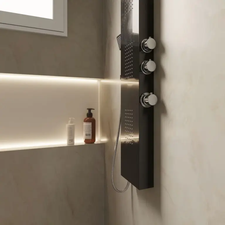 Raumbeispiel mit Dekorfolie Onyx Gold (NE70)
