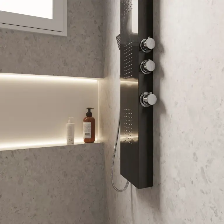 Raumbeispiel mit Dekorfolie Lombarda Bianco (NG01)