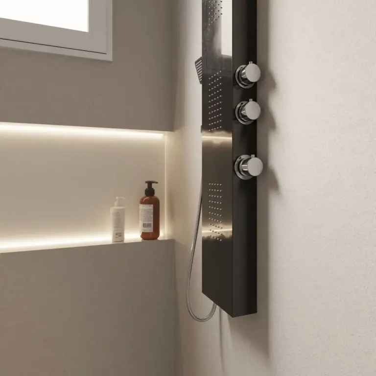Raumbeispiel mit Dekorfolie Beige Roh Granit (NH35)