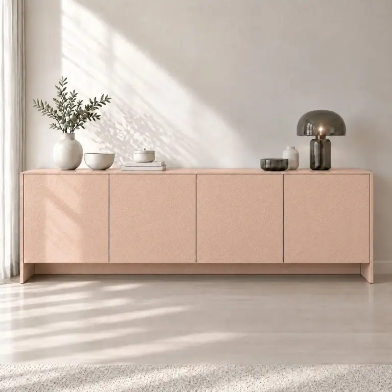 Raumbeispiel mit Dekorfolie Blush Rosé (LP08)