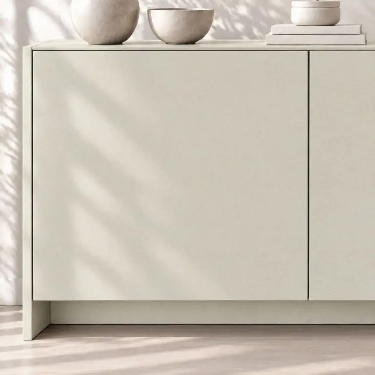 Raumbeispiel mit Dekorfolie Knochenweiß (NL19)