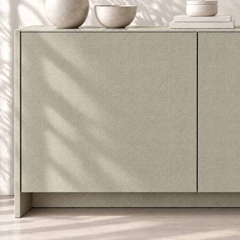 Raumbeispiel mit Dekorfolie Canvas Beige (NL25)