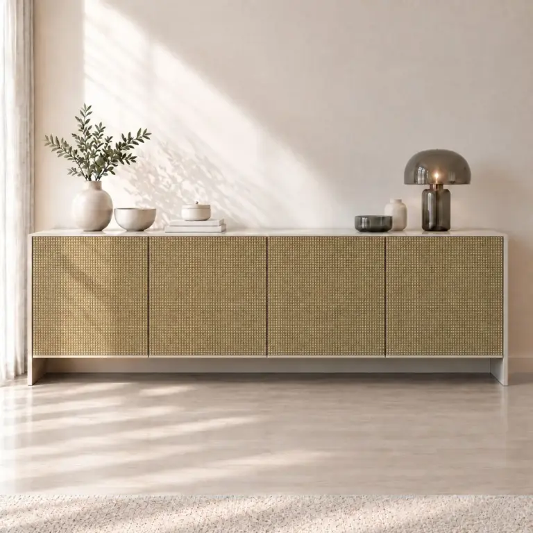 Raumbeispiel mit Dekorfolie Sage Loom (NP06)