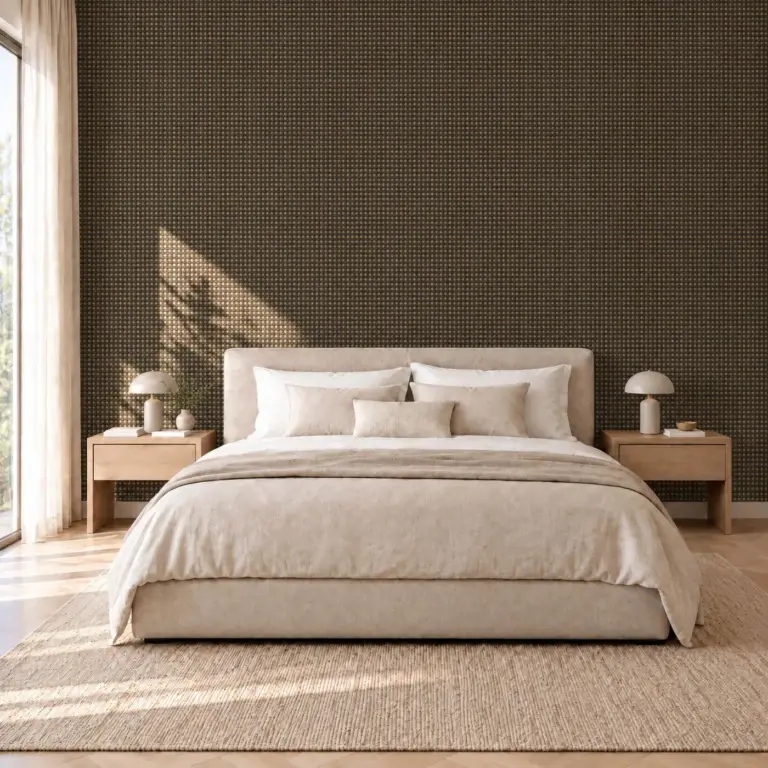 Raumbeispiel mit Dekorfolie Pebble Loom (NP08)