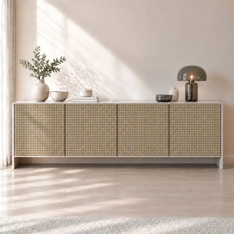 Raumbeispiel mit Dekorfolie Alloy Loom (NP10)